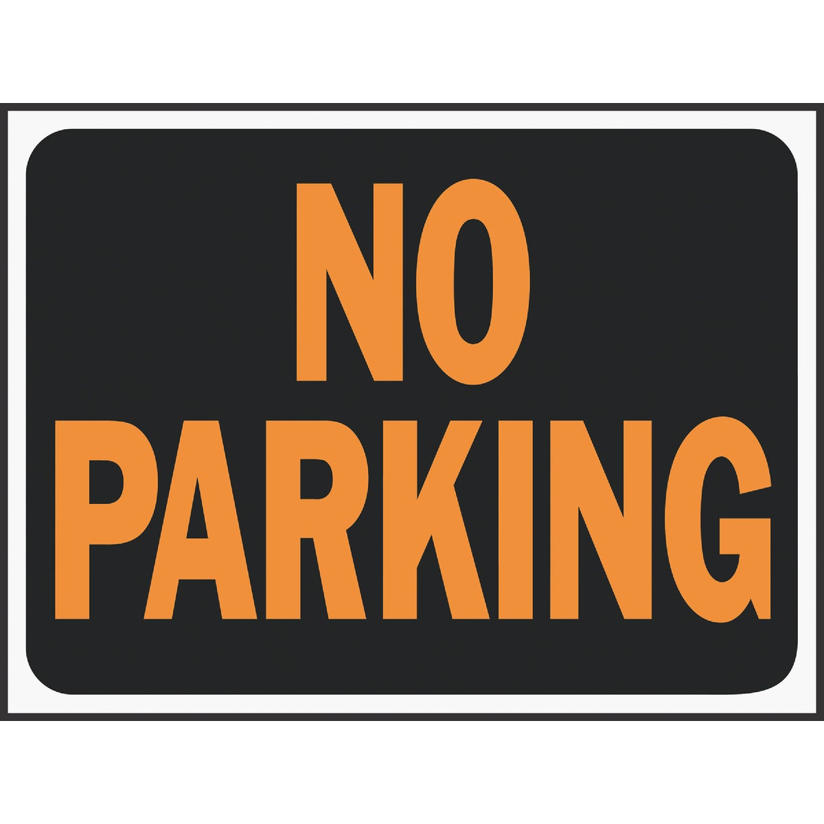 Hy-Ko 9x12 Plastic Sign, No Parking Image 1