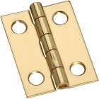 National Hardware 3/4 In. x 1 In. Narrow Brass Decorative Hinge (4-Pack) Image 1