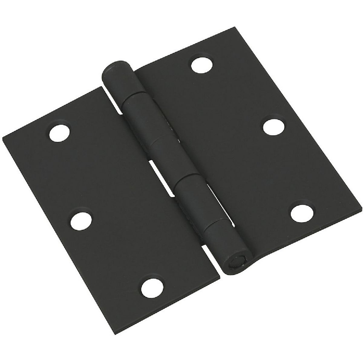 National Hardware 3-1/2 In. Square Black Door Hinge