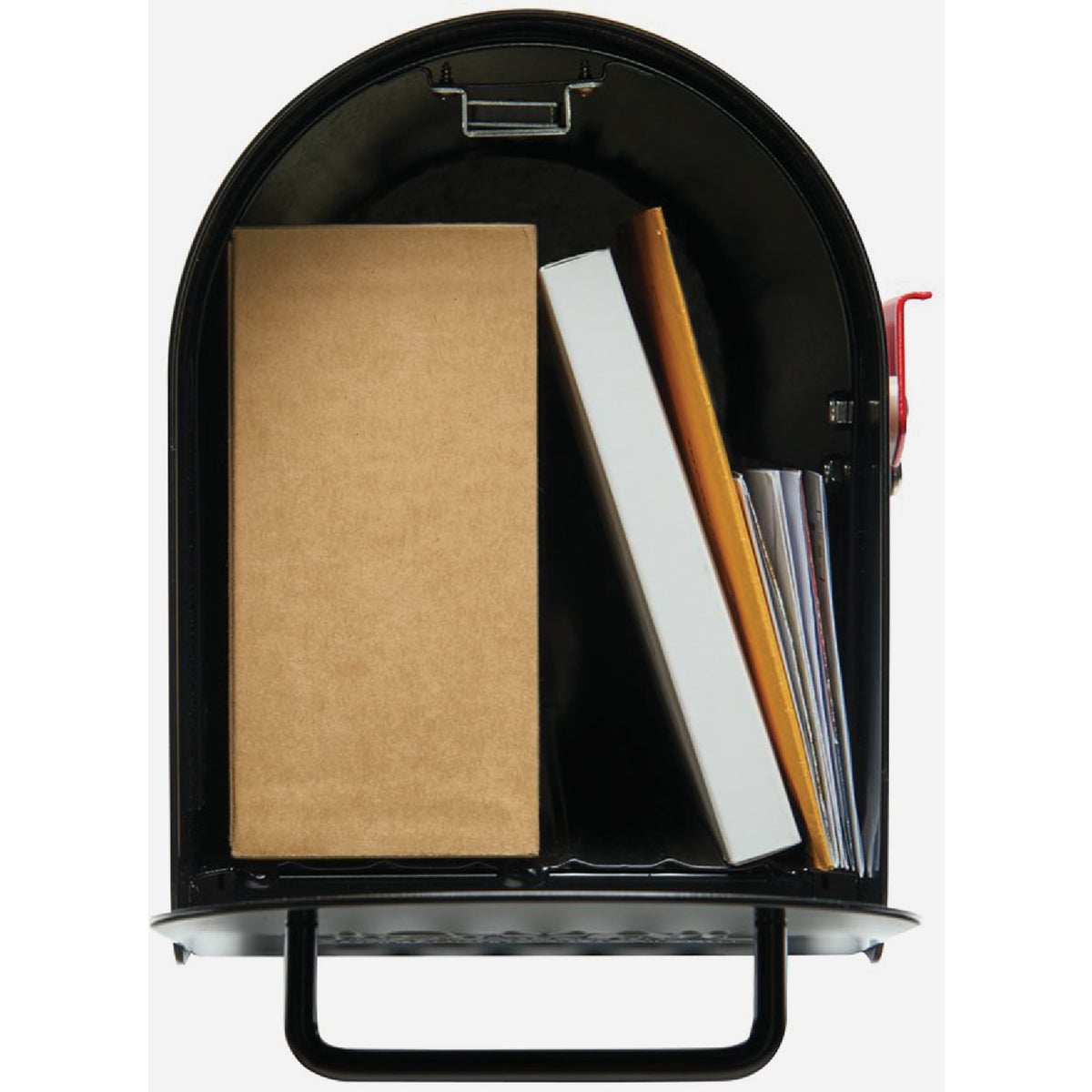 Gibraltar Ironside Black Steel Post Mount Mailbox Image 2