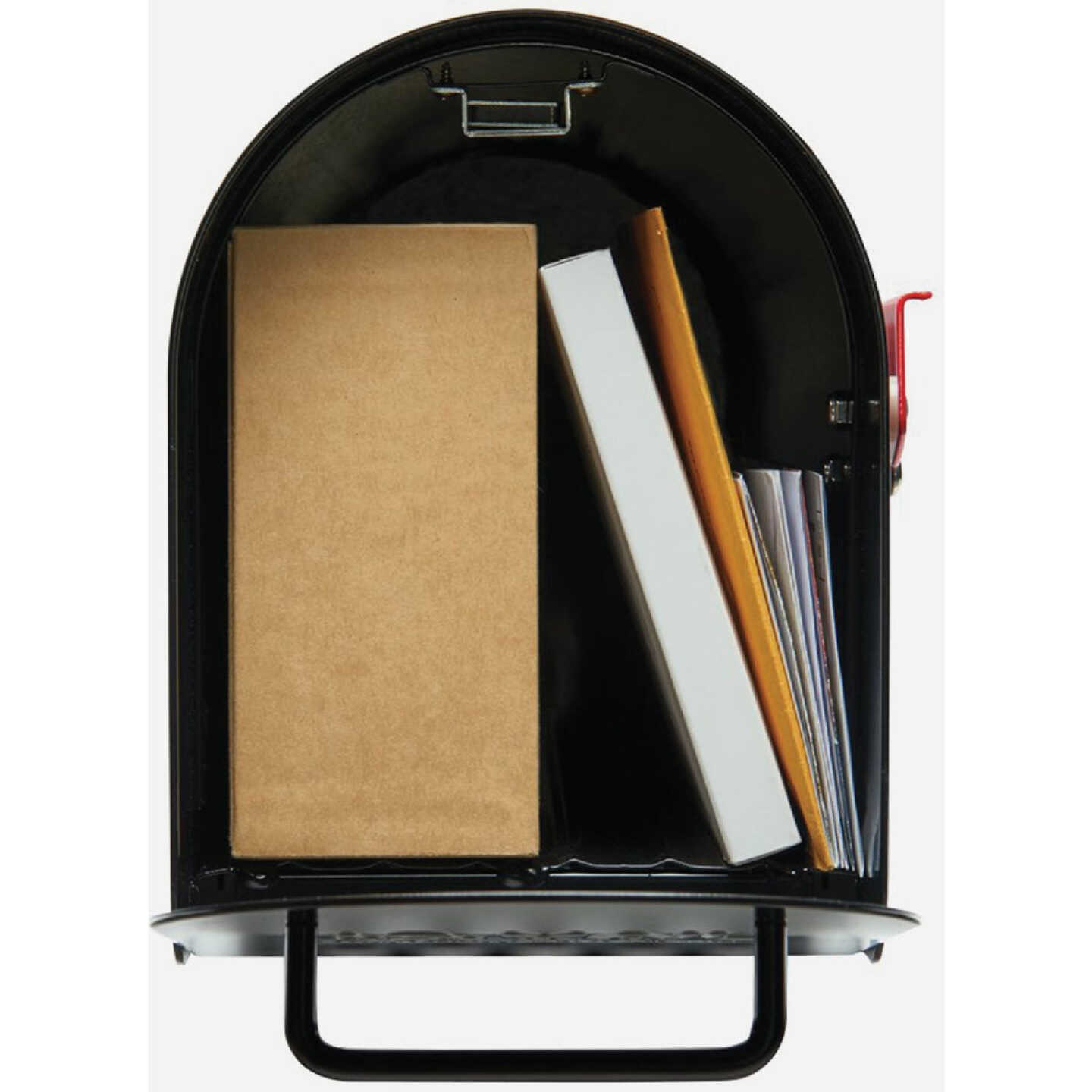 Gibraltar Ironside Black Steel Post Mount Mailbox Image 2