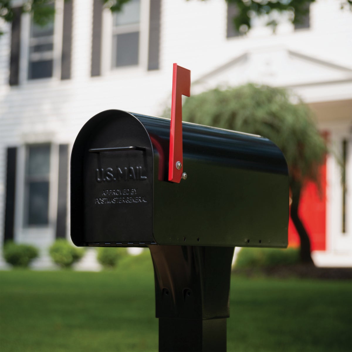 Gibraltar Ironside Black Steel Post Mount Mailbox Image 3
