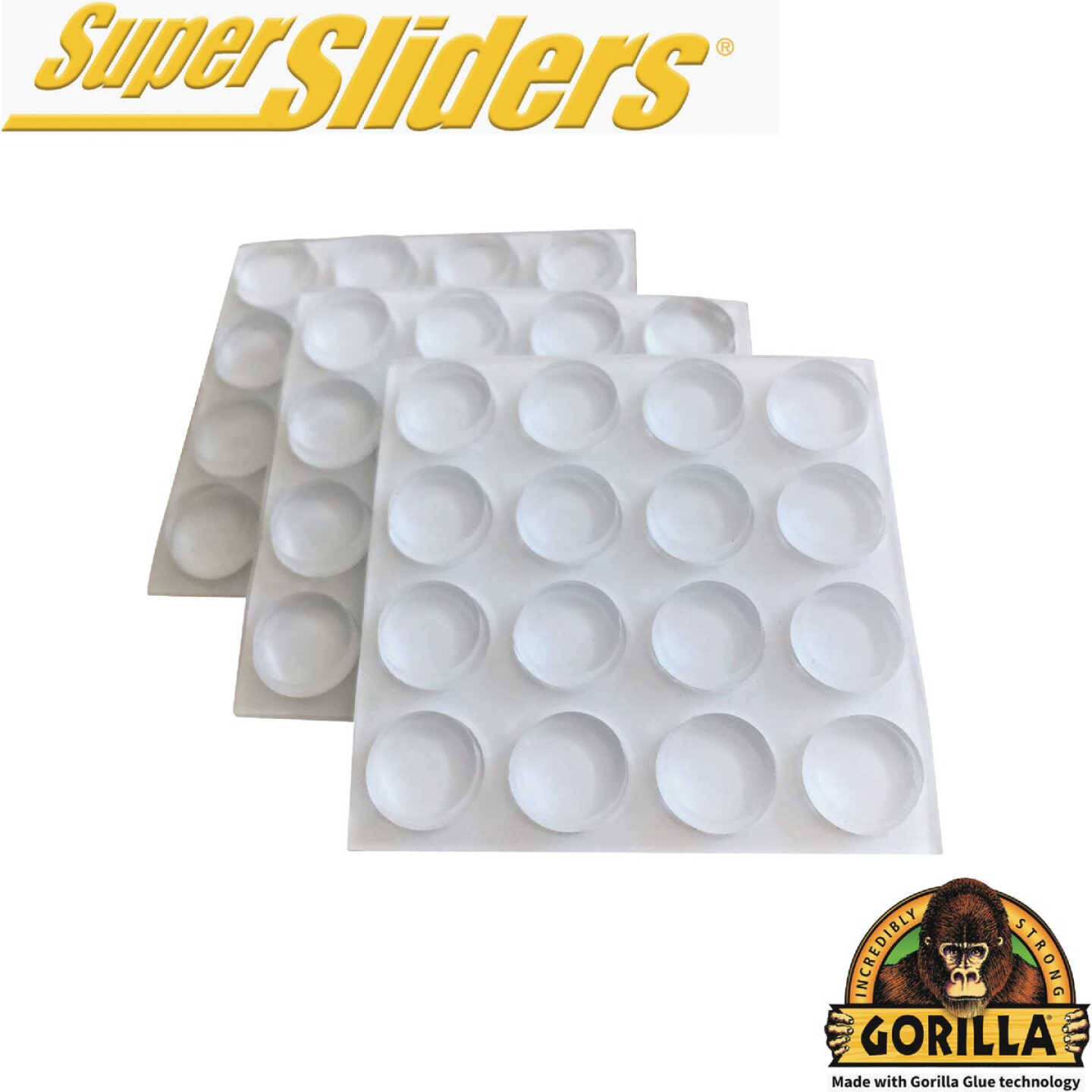 Gorilla Super Sliders 1/2 In. Bumper (48-Piece) Image 1