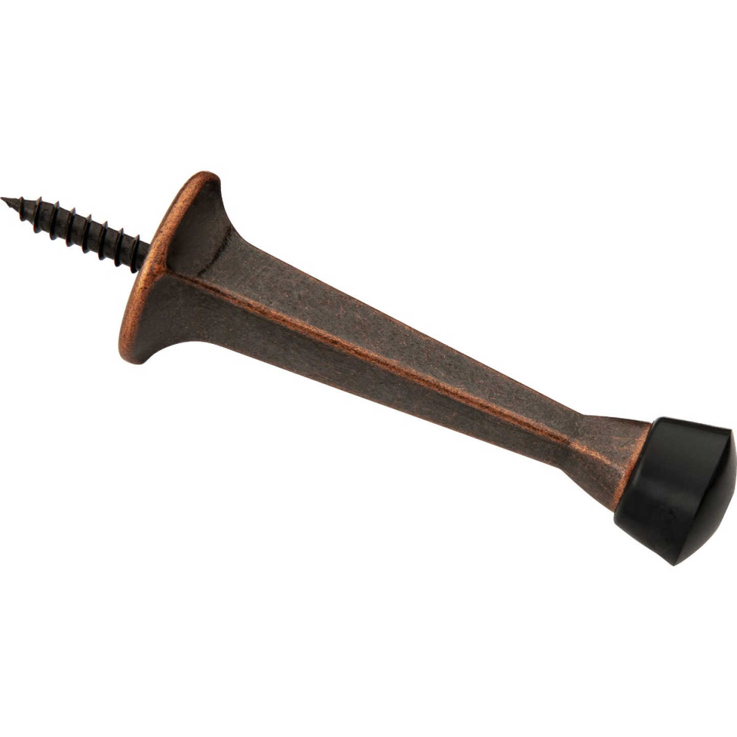 National Hardware 3 In. Bronze Rigid Square Door Stop Image 1