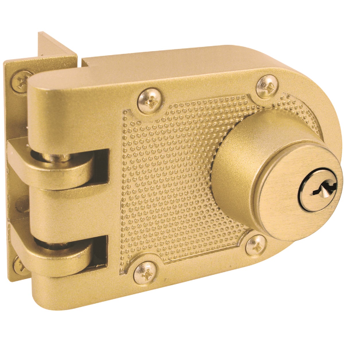 Defender Security Brass Double Cylinder Single Rim Deadlock, Jimmy-Resistant Image 2