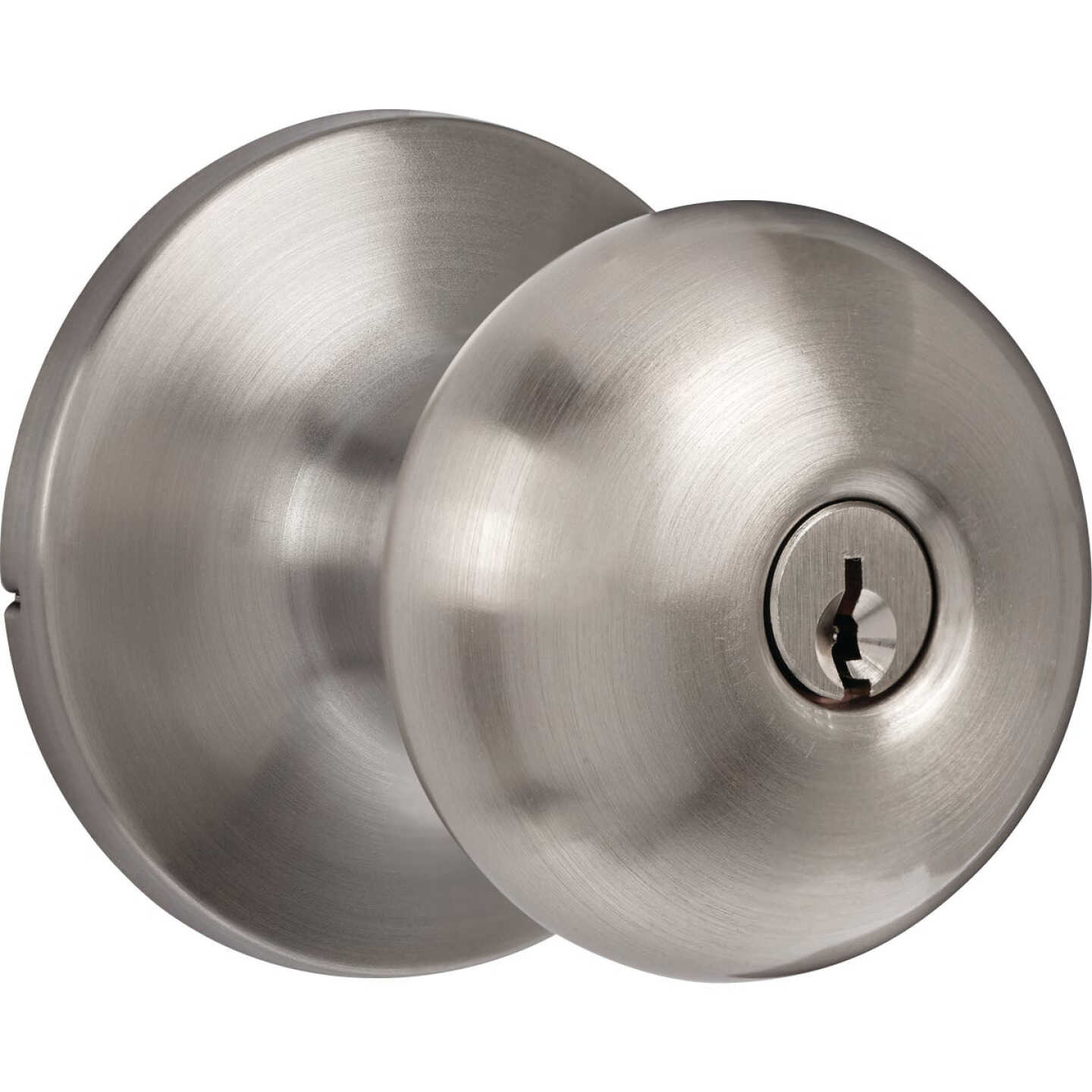 Steel Pro Brushed Nickel Entry Door Knob Image 1