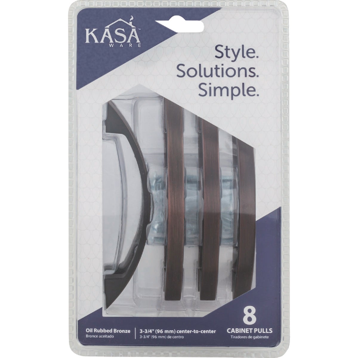 KasaWare 4-7/8 In. Overall Length Oil Rubbed Bronze Contemporary Pull (8-Pack) Image 2