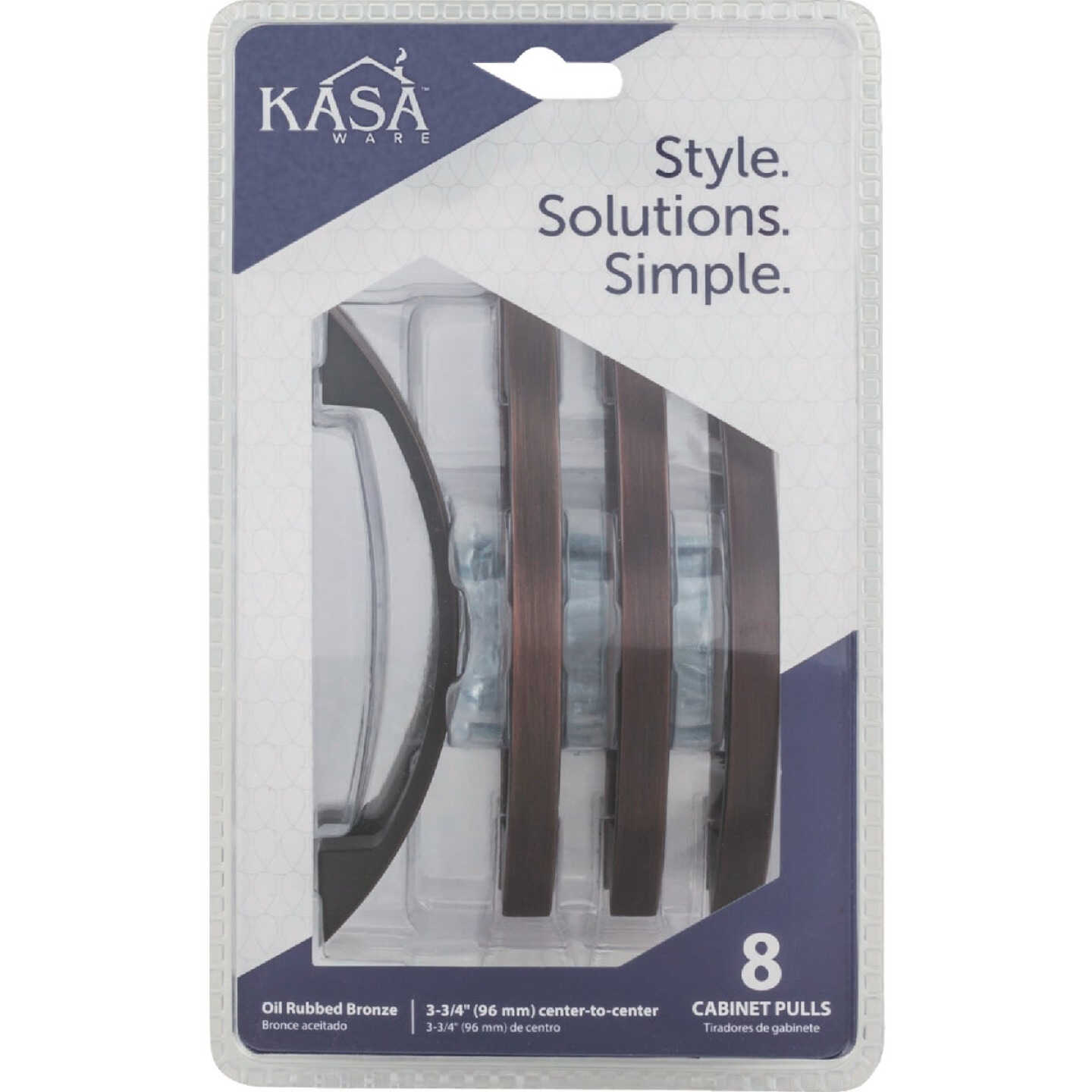 KasaWare 4-7/8 In. Overall Length Oil Rubbed Bronze Contemporary Pull (8-Pack) Image 2