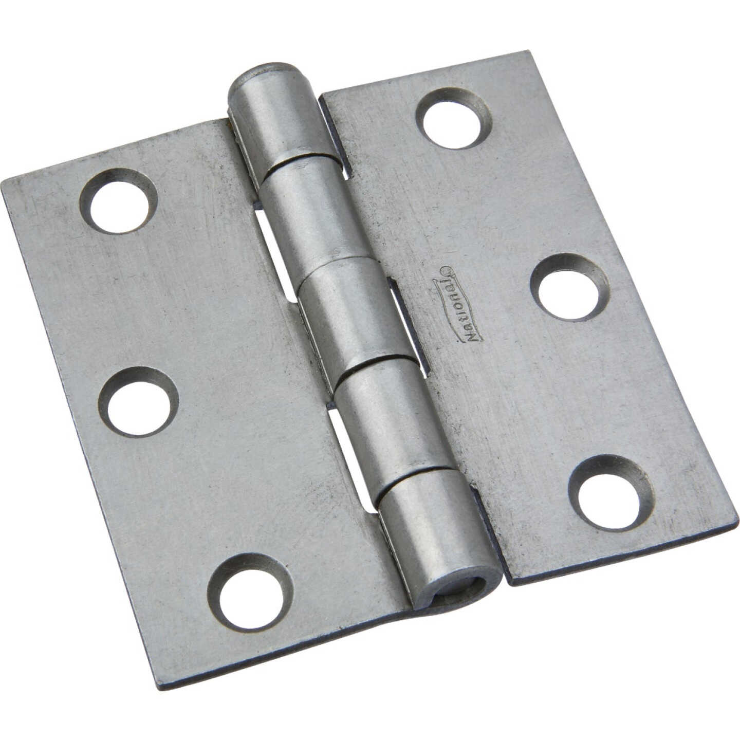 National Hardware 2-1/2 In. Square Plain Steel Broad Door Hinge Image 1