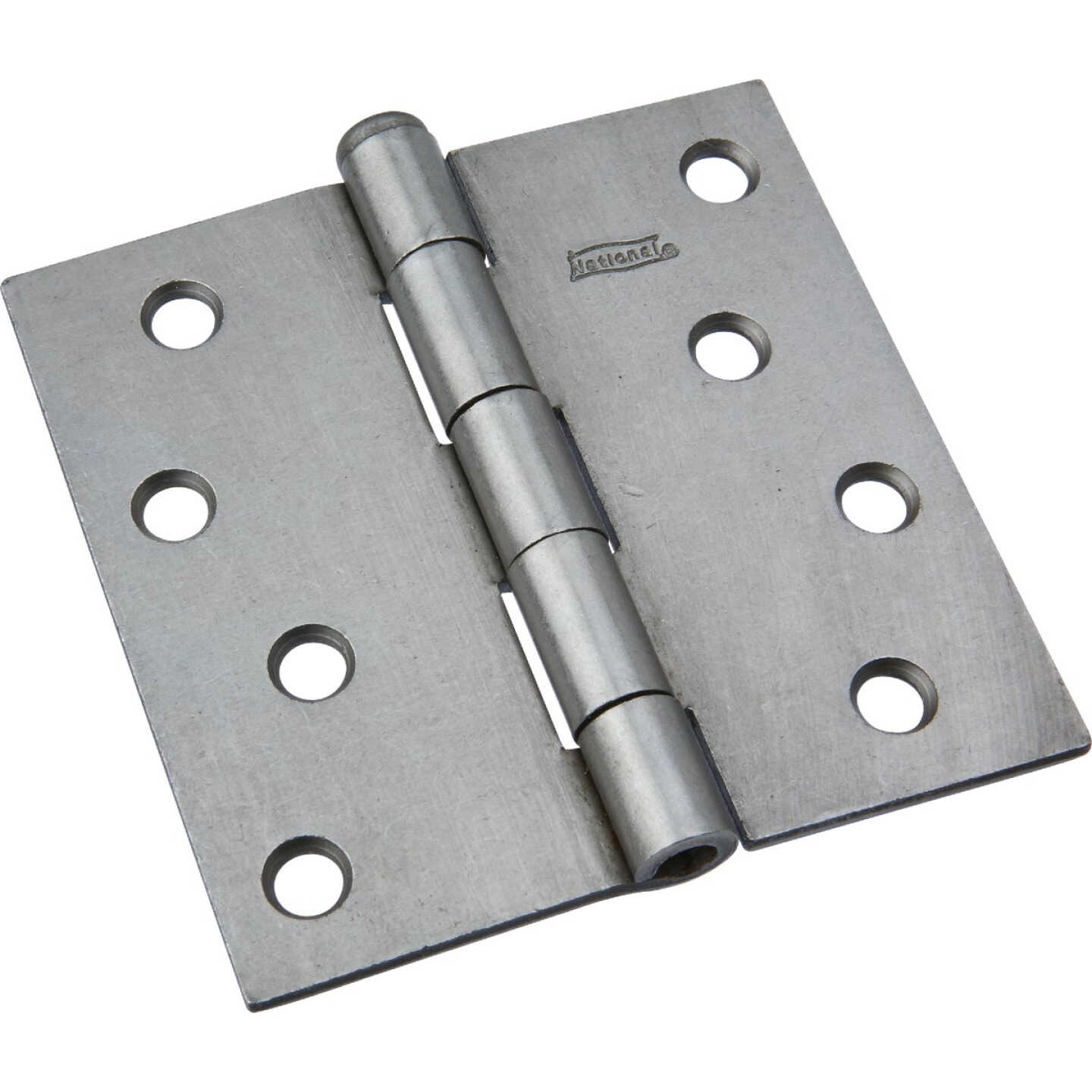 National Hardware 4 In. Square Plain Steel Broad Door Hinge Image 1