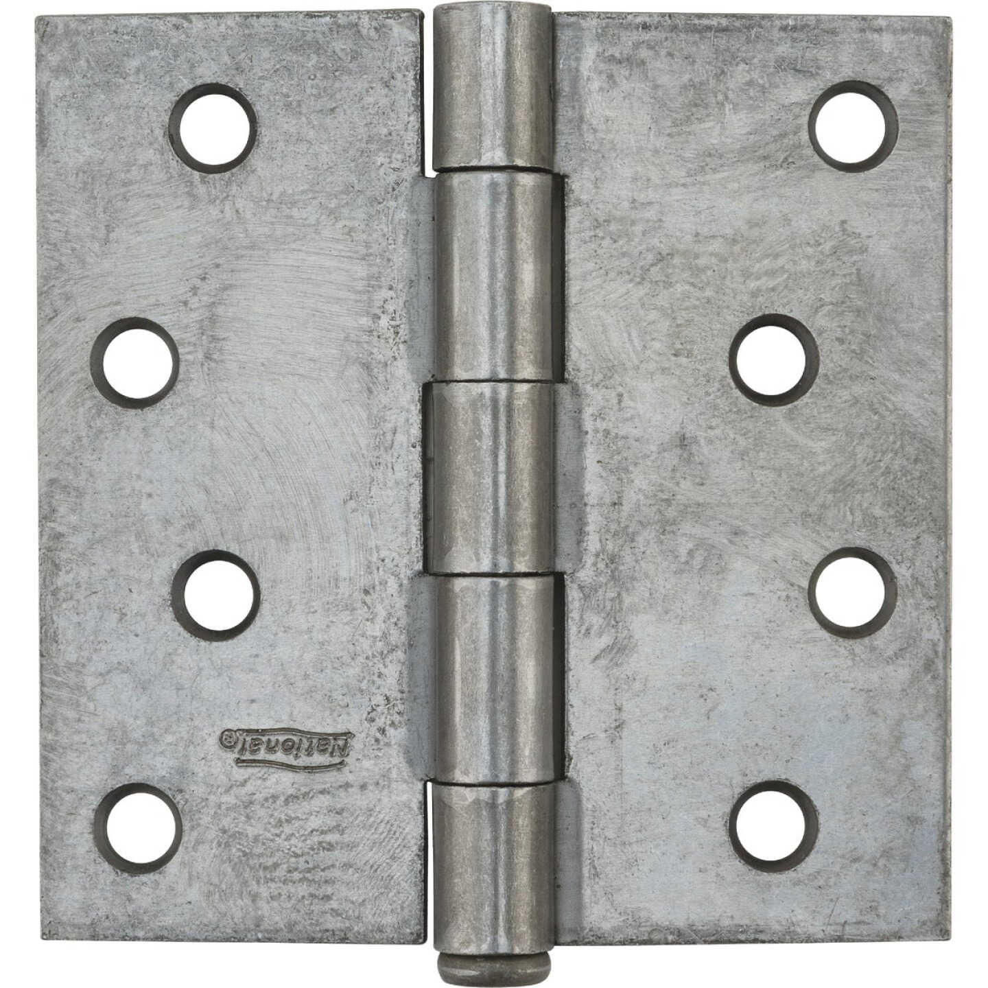 National Hardware 4 In. Square Plain Steel Broad Door Hinge Image 2