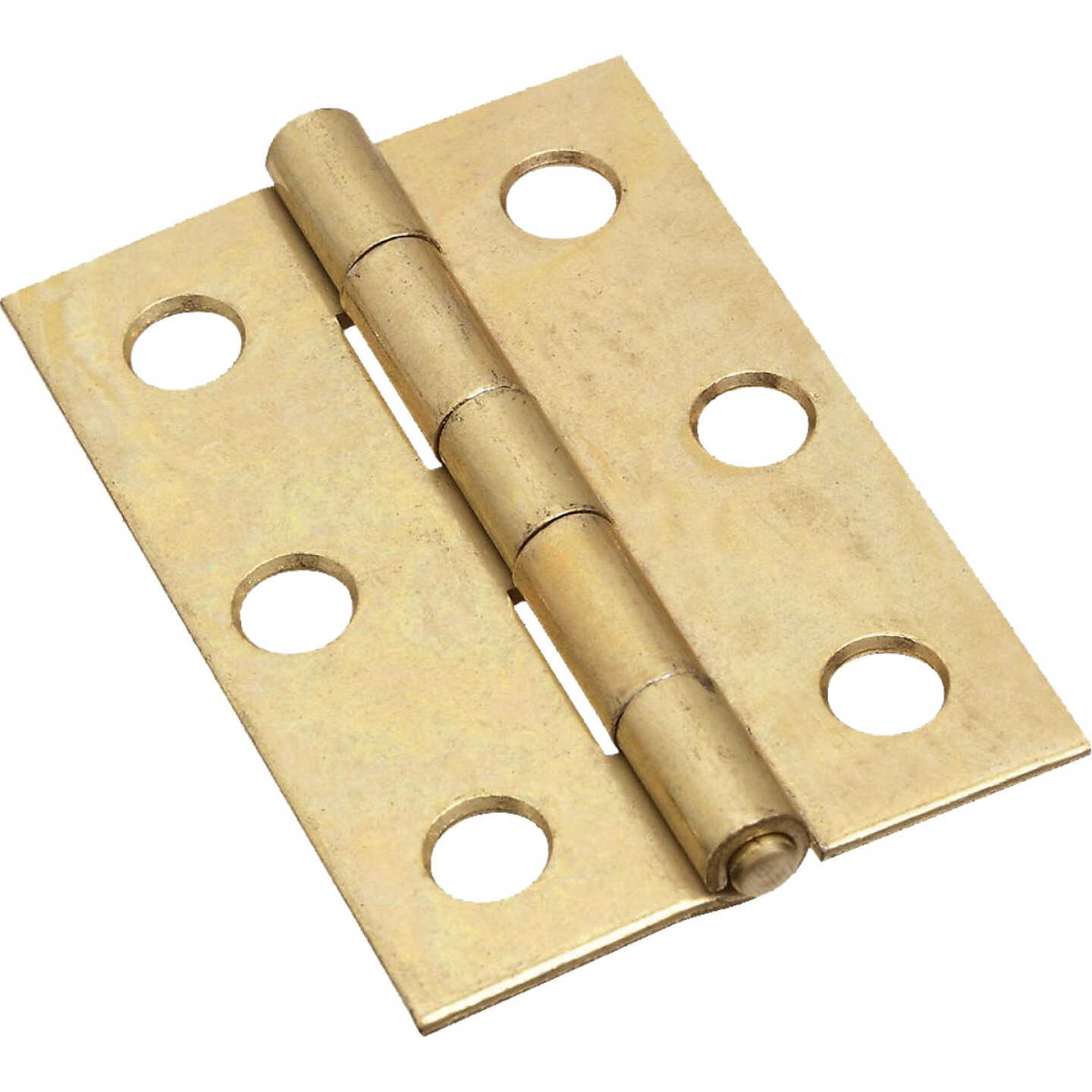 National Hardware 2-1/2 In. Brass Tight-Pin Narrow Hinge (2 Count) Image 1