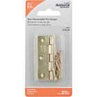 National Hardware 2-1/2 In. Brass Tight-Pin Narrow Hinge (2 Count) Image 2