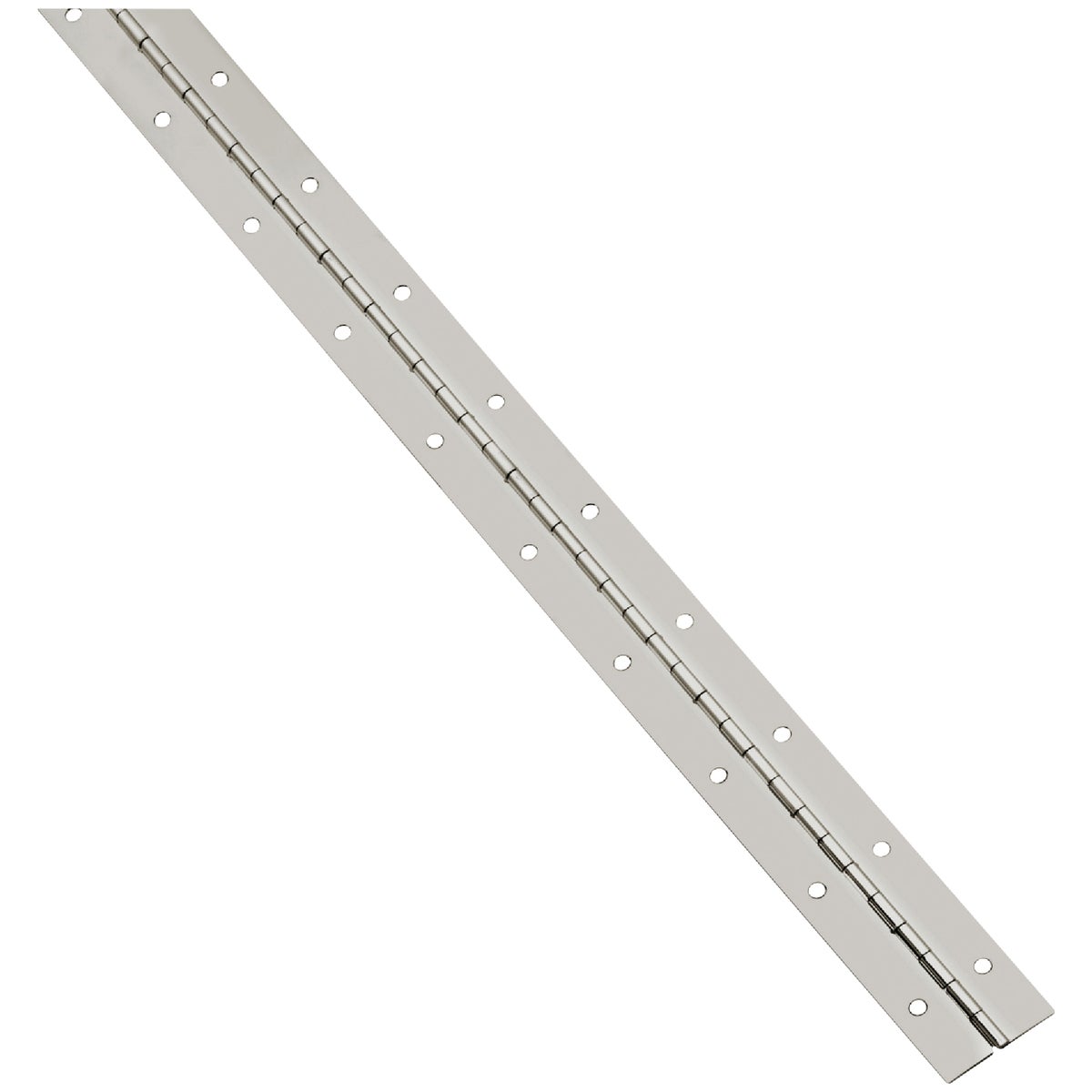 National Hardware Steel 1-1/16 In. x 30 In. Nickel Continuous Hinge