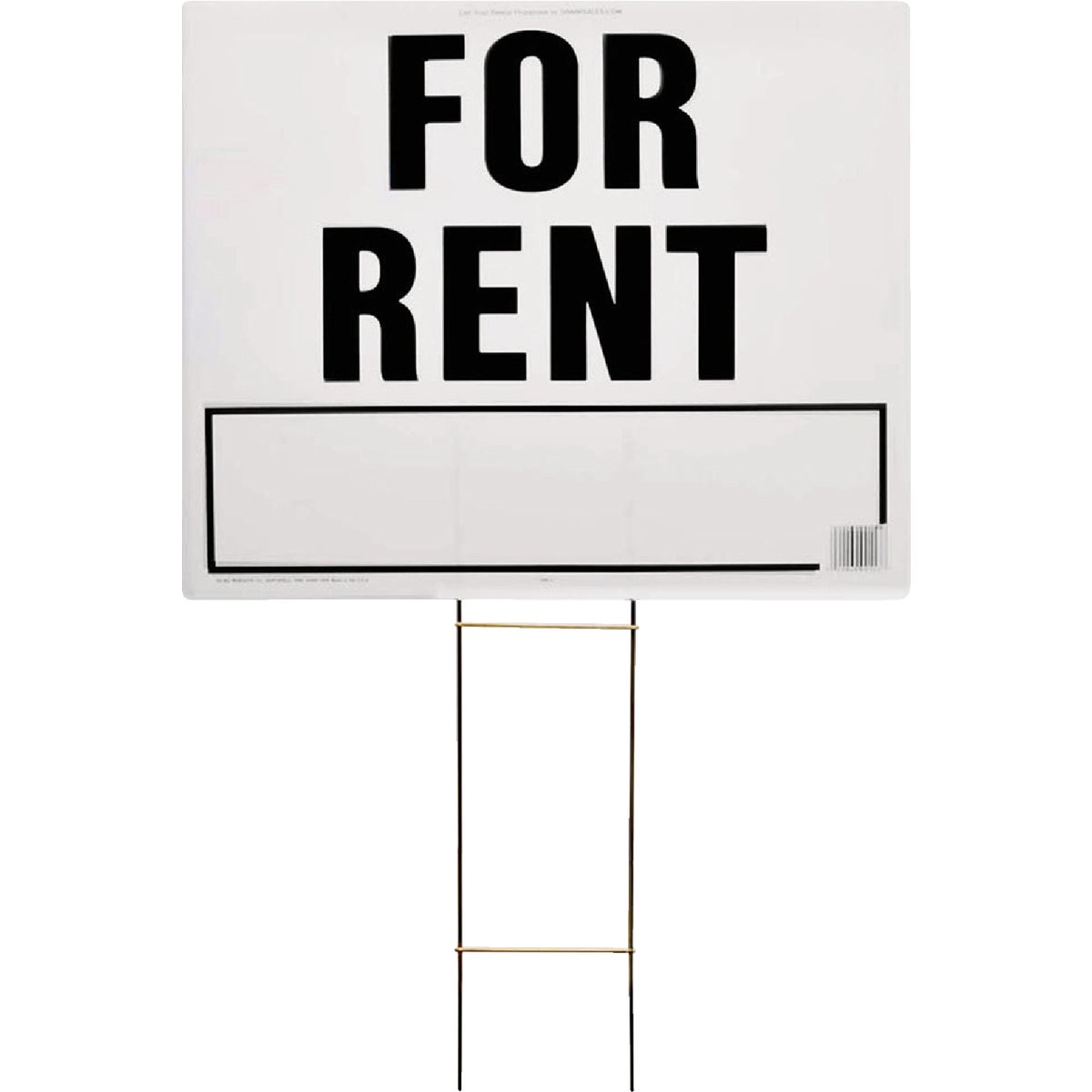 Hy-Ko Corrugated Plastic Sign, For Rent Image 1