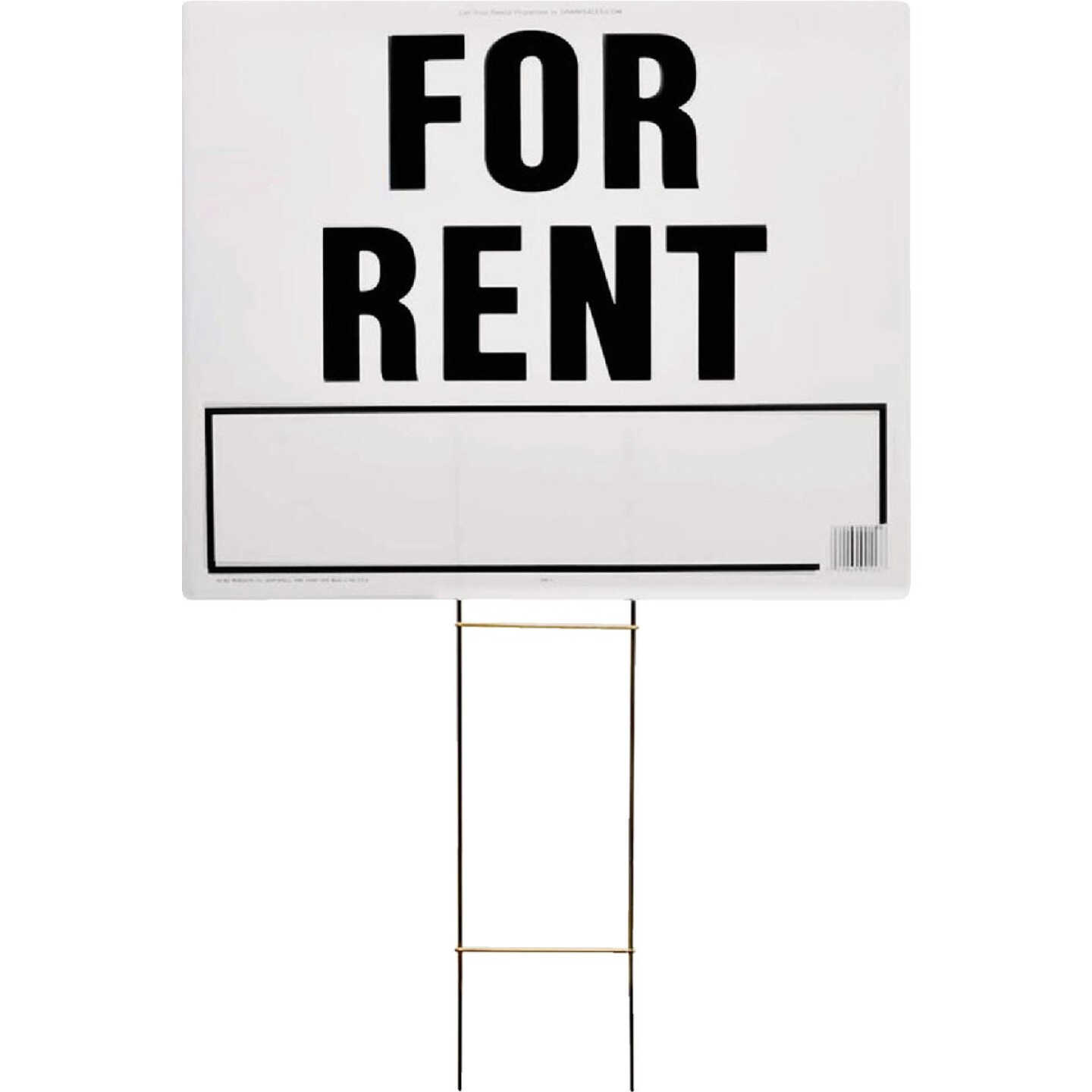 Hy-Ko Corrugated Plastic Sign, For Rent Image 1