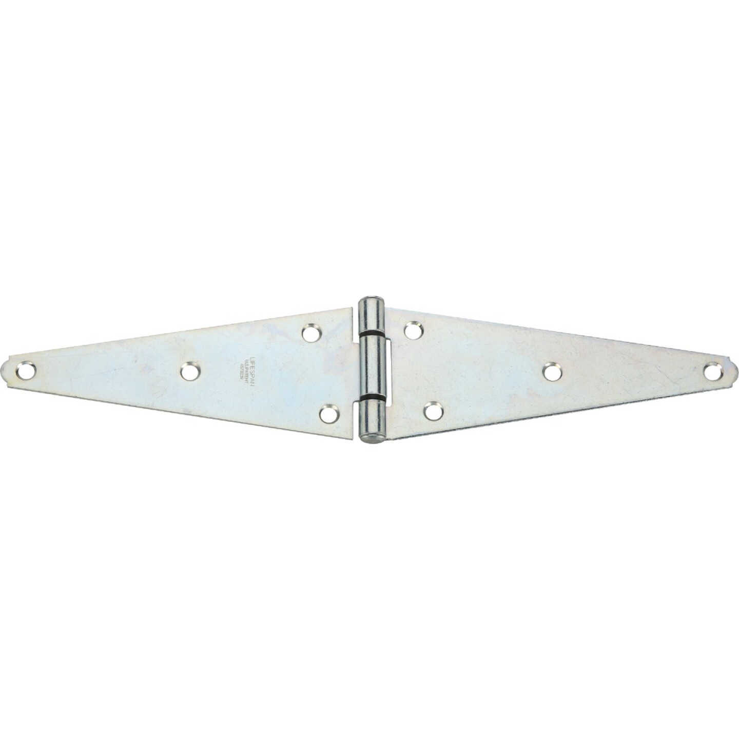 National Hardware 3-1/8 In. x 8 In. Zinc Heavy-Duty Strap Hinge Image 1