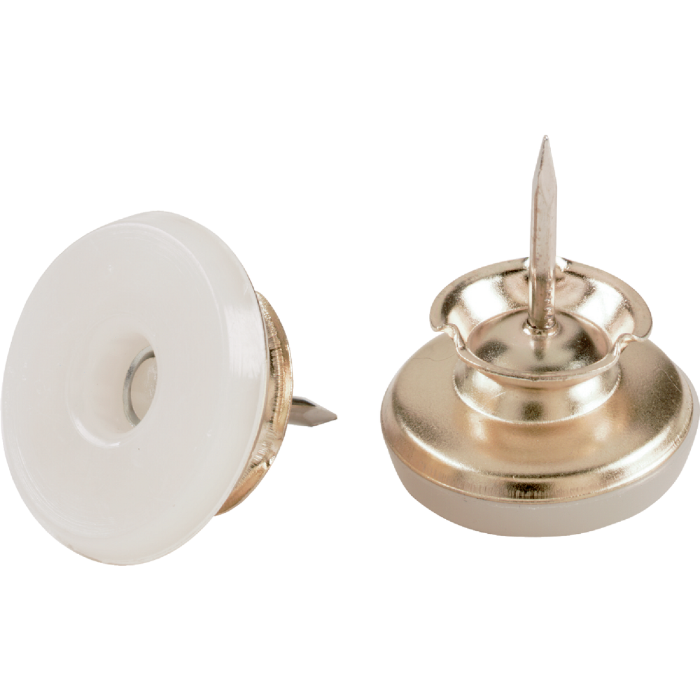 Do it Nail-on Swivel 1 In. Brass Swivel Furniture Glide (4-Pack) Image 1