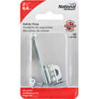 National Hardware 2-1/2 In. Zinc Non-Swivel Safety Hasp Image 2