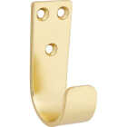 National Hardware 2-5/16 In. Brushed Gold Cooper Multipurpose Hook (2-Pack) Image 1