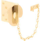 Defender Security Brass Texas Security Bolt Ring Chain Door Lock Image 1