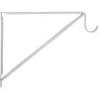 John Sterling Closet-Pro 10 In. H. x 11 In. D. Fixed Closet Shelf & Rod Bracket, White Image 2