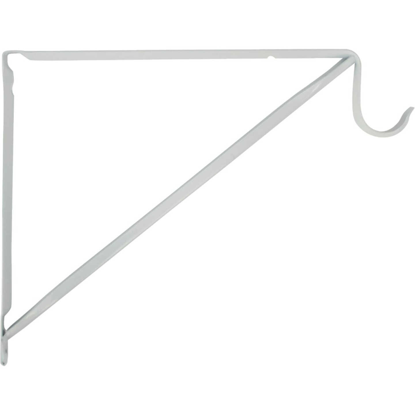 John Sterling Closet-Pro 10 In. H. x 11 In. D. Fixed Closet Shelf & Rod Bracket, White Image 2