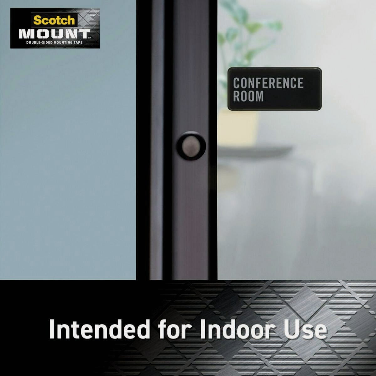 Scotch-Mount 1 In. x 450 In. Clear Double-Sided Mounting Tape Mega Roll Image 2