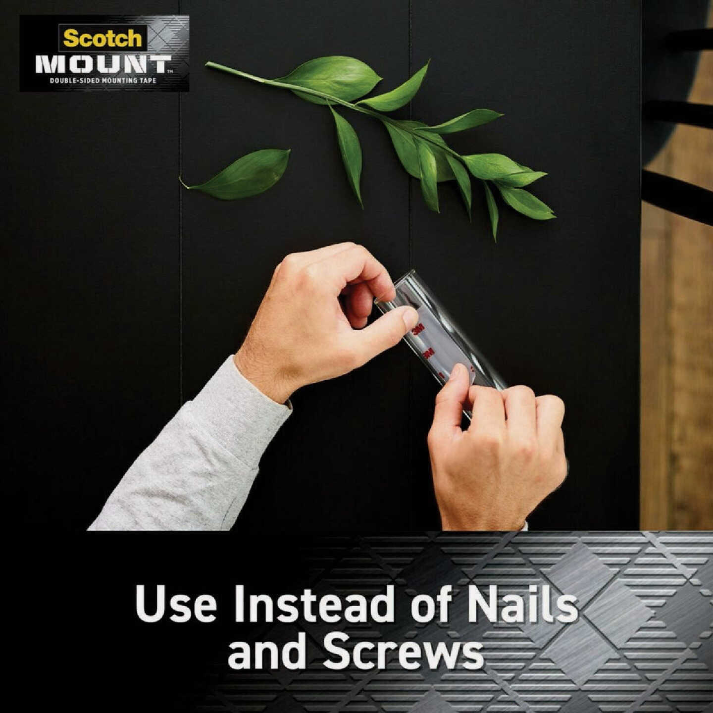 Scotch-Mount 1 In. x 450 In. Clear Double-Sided Mounting Tape Mega Roll Image 3