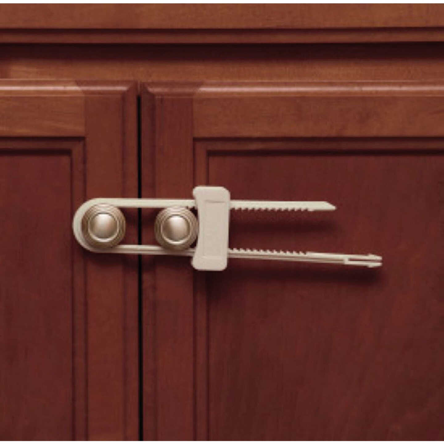 Safety 1st White Double Door Cabinet Slide Lock (2-Pack) Image 2