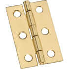 National Hardware 1-3/16 In. x 2 In. Brass Surface Mount Medium Decorative Hinge Image 1
