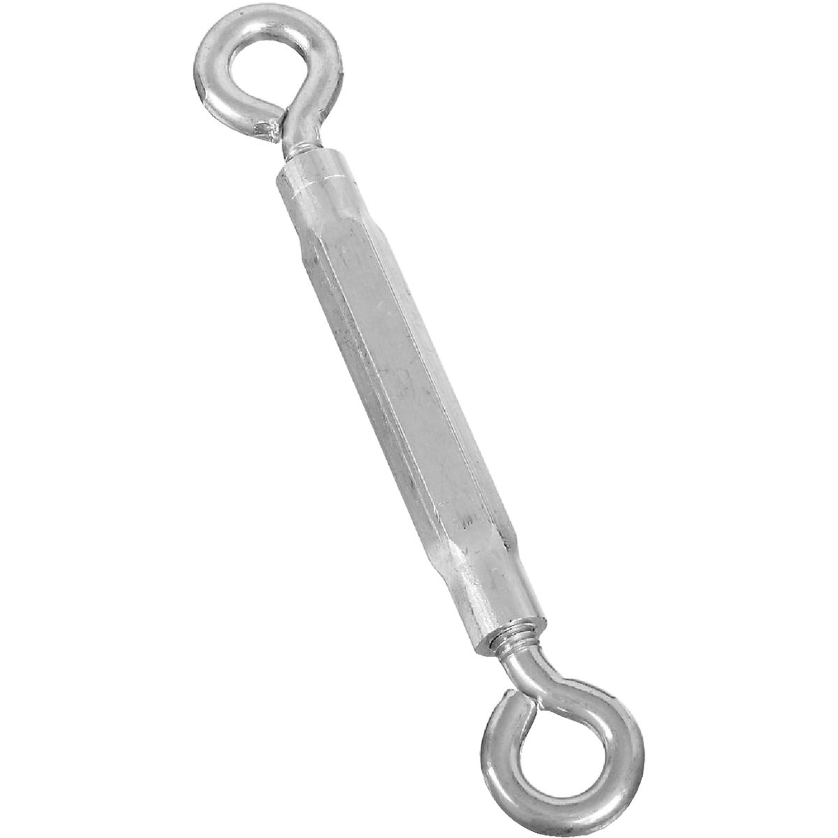 National Hardware 3/8 In. x 10-1/2 In. Zinc Eye & Eye Turnbuckle Image 1