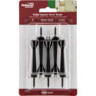 National Hardware 3 In. Matte Black Rigid Square Door Stop (5-Pack) Image 2