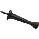 National Hardware 3 In. Matte Black Rigid Square Door Stop (5-Pack) Image 1