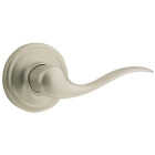 Kwikset Signature Series Satin Nickel Tustin Privacy Door Lever Image 1