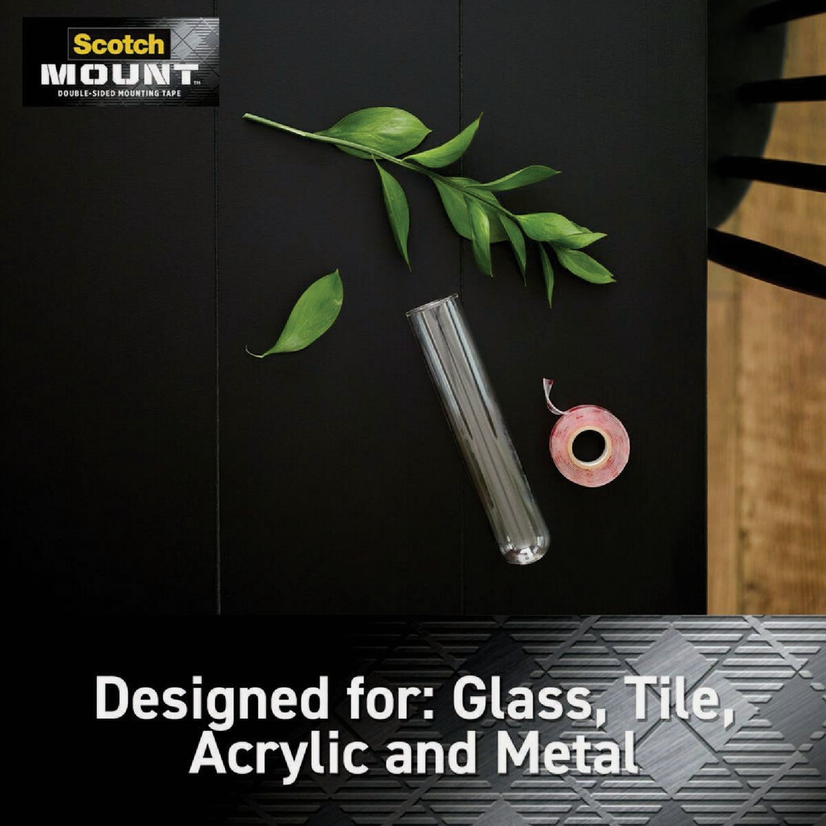 Scotch Mount 1 In. x 3 In. Clear Double-Sided Mounting Strips (8-Count) Image 2