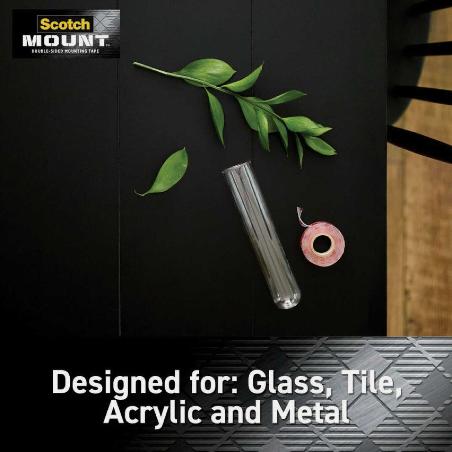 Scotch Mount 1 In. x 3 In. Clear Double-Sided Mounting Strips (8-Count) Image 2