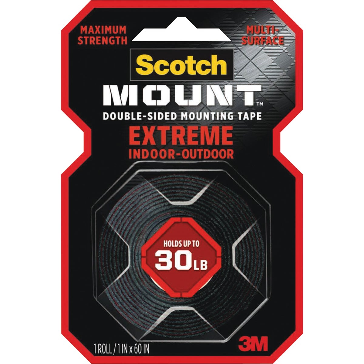 Scotch Mount 1 In. x 60 In. Extreme Double-Sided Mounting Tape Image 7