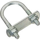 National Hardware 1/4 In. x 1-1/8 In. x 2-1/4 In. Zinc Round U Bolt Image 1