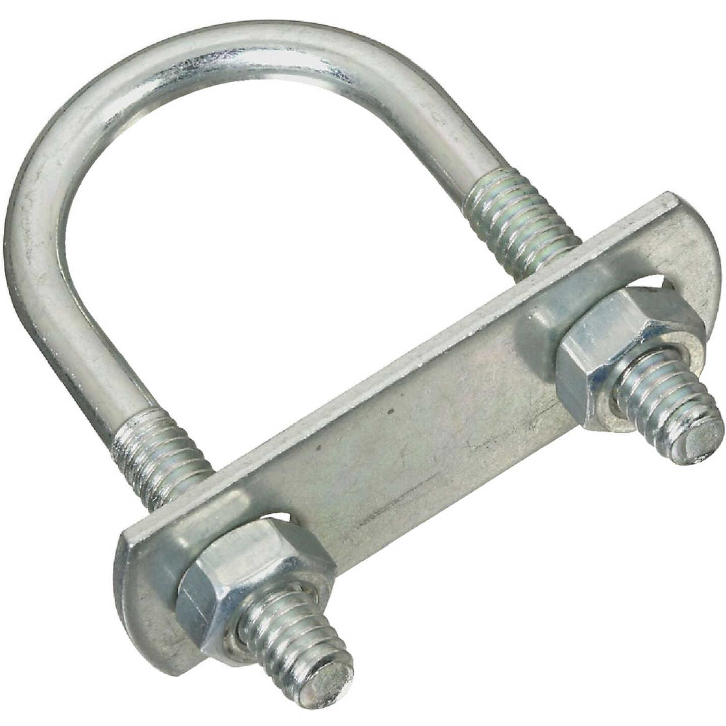 National Hardware 1/4 In. x 1-1/8 In. x 2-1/4 In. Zinc Round U Bolt Image 1
