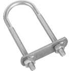 National Hardware 1/4 In. x 1-1/8 In. x 3-1/2 In. Zinc Round U Bolt Image 1