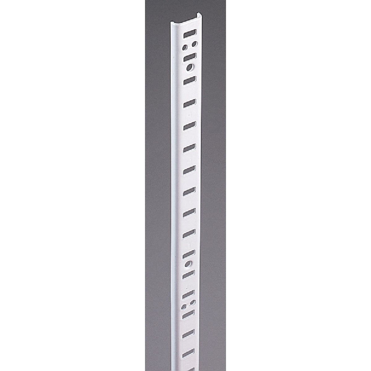 Knape & Vogt 255 Series 60 In. Zinc-Plated Steel Mortise-Mount Pilaster Shelf Standard Image 1