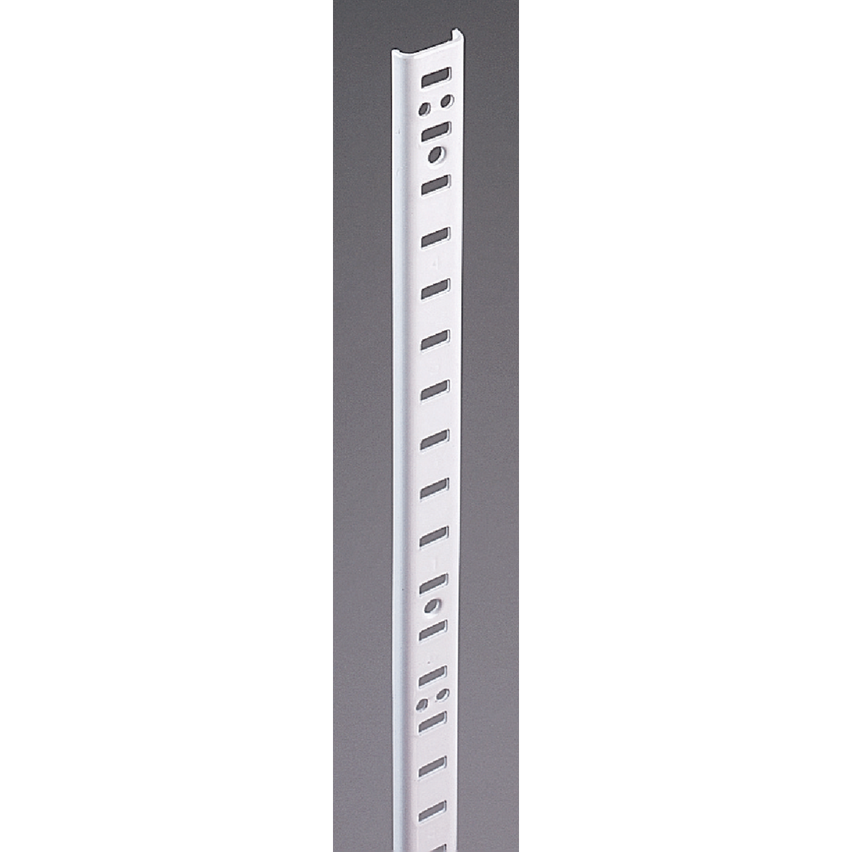 Knape & Vogt 255 Series 72 In. Zinc-Plated Steel Mortise-Mount Pilaster Shelf Standard