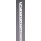 Knape & Vogt 255 Series 72 In. Zinc-Plated Steel Mortise-Mount Pilaster Shelf Standard Image 1