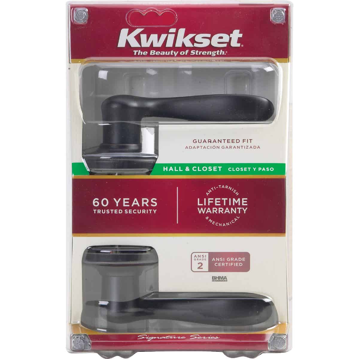 Kwikset Signature Series Venetian Bronze Tustin Passage Door Lever Image 4