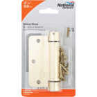 National Hardware 3-1/2 In. x 1/4 In. Radius Brass Spring Door Hinge Image 2
