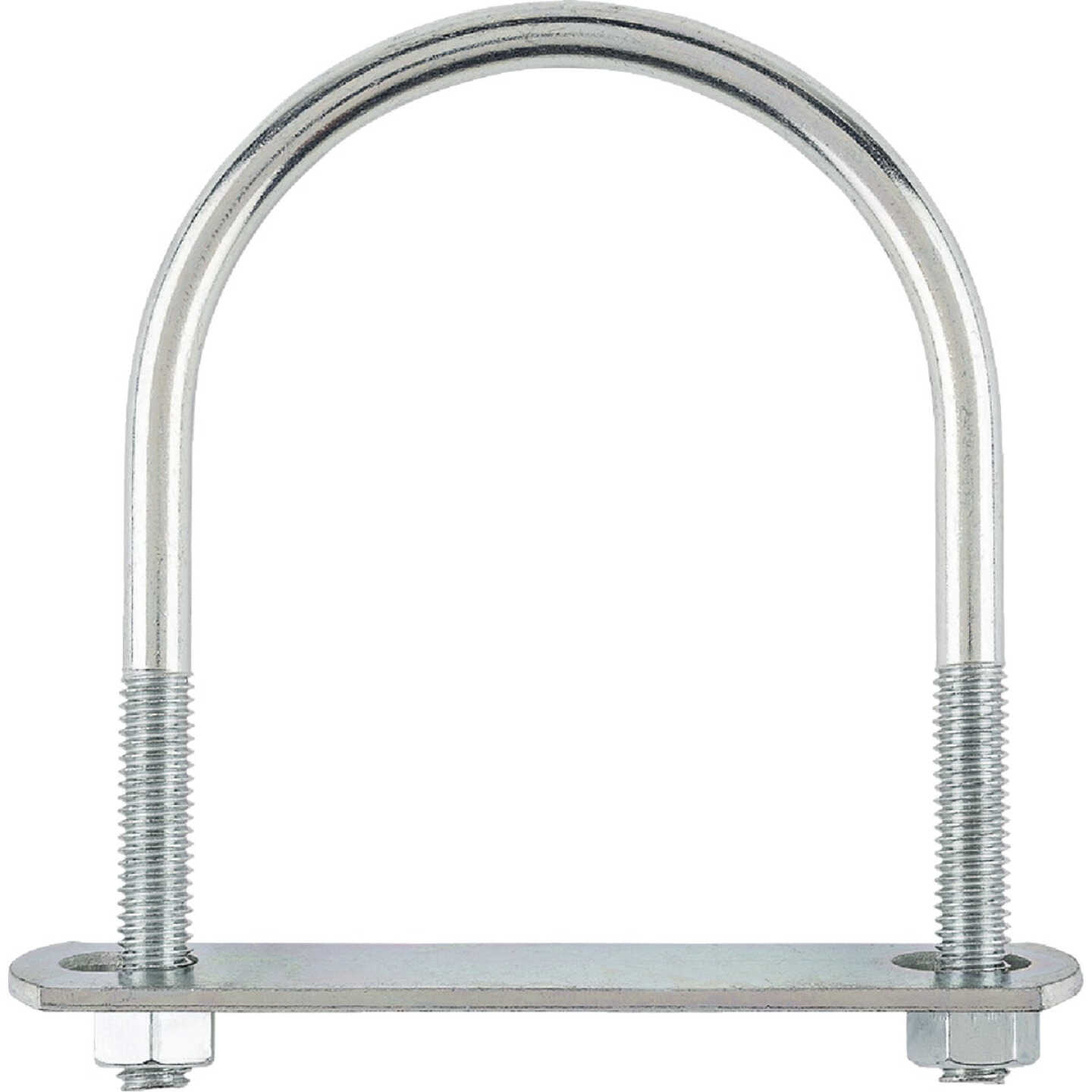 National Hardware 3/8 In. x 3-1/2 In. x 5-1/4 In. Zinc Round U Bolt Image 2