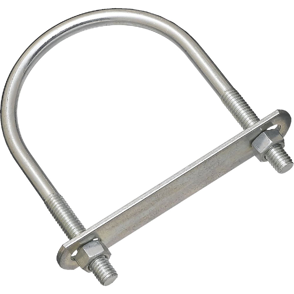 National Hardware 3/8 In. x 3-1/2 In. x 5-1/4 In. Zinc Round U Bolt Image 1