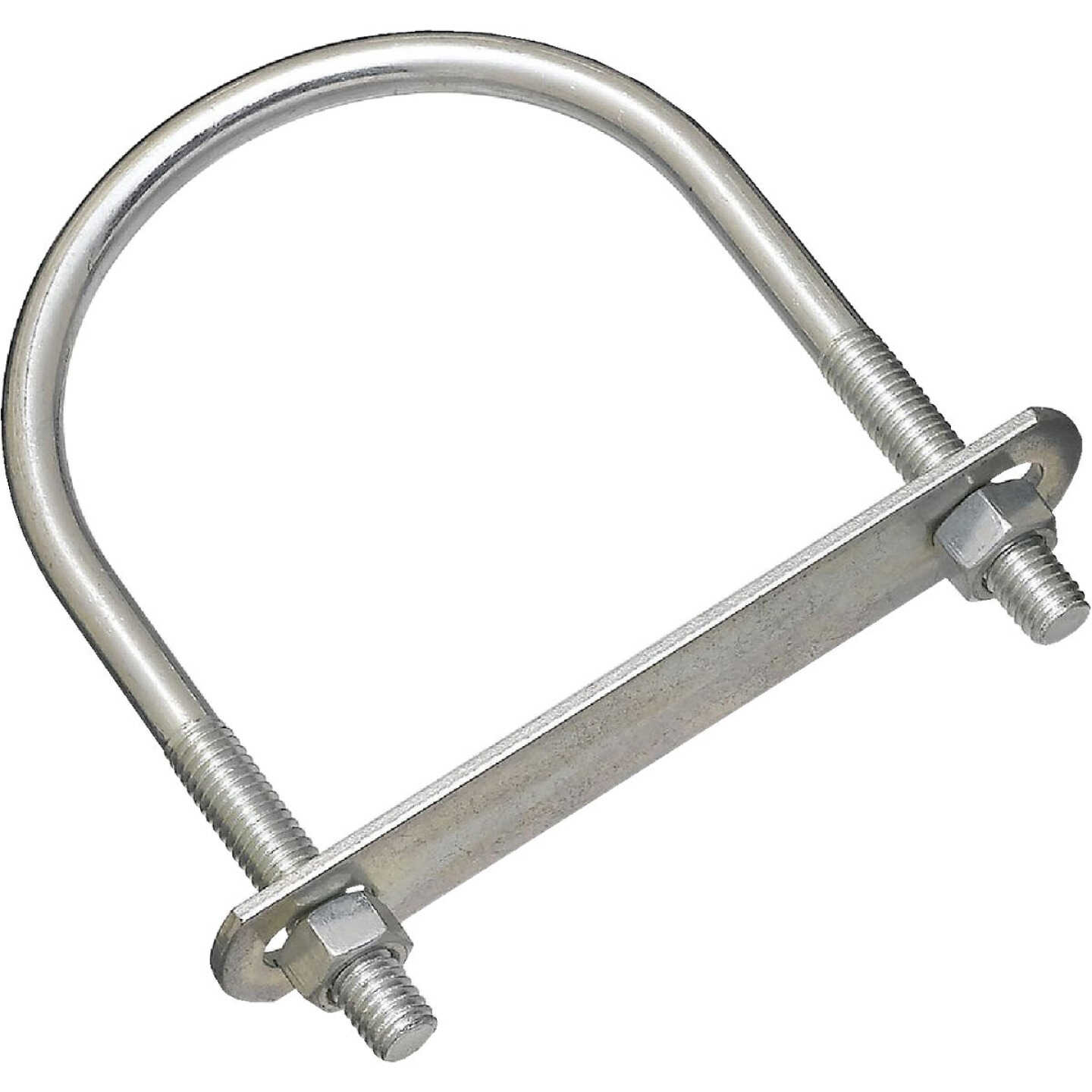 National Hardware 3/8 In. x 3-1/2 In. x 5-1/4 In. Zinc Round U Bolt Image 1