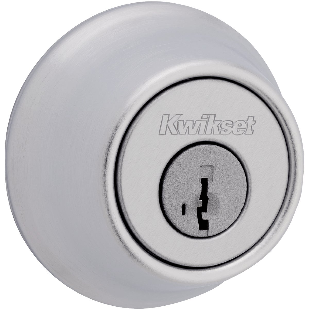 Kwikset 660 Single Cylinder Deadbolt with SmartKey, Satin Chrome Image 1